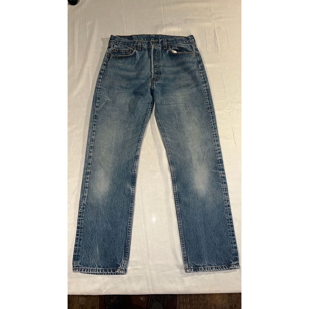 Vintage Levis 501 Jeans 80s 90s Made in USA 32x30 Blue Denim Grunge Streetwear